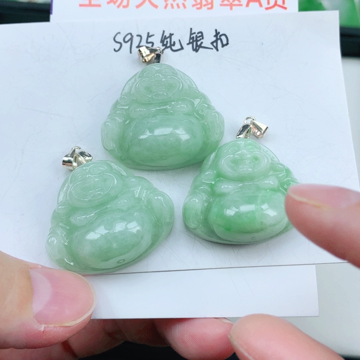 颈饰银S925镶嵌翡翠多样性发其1