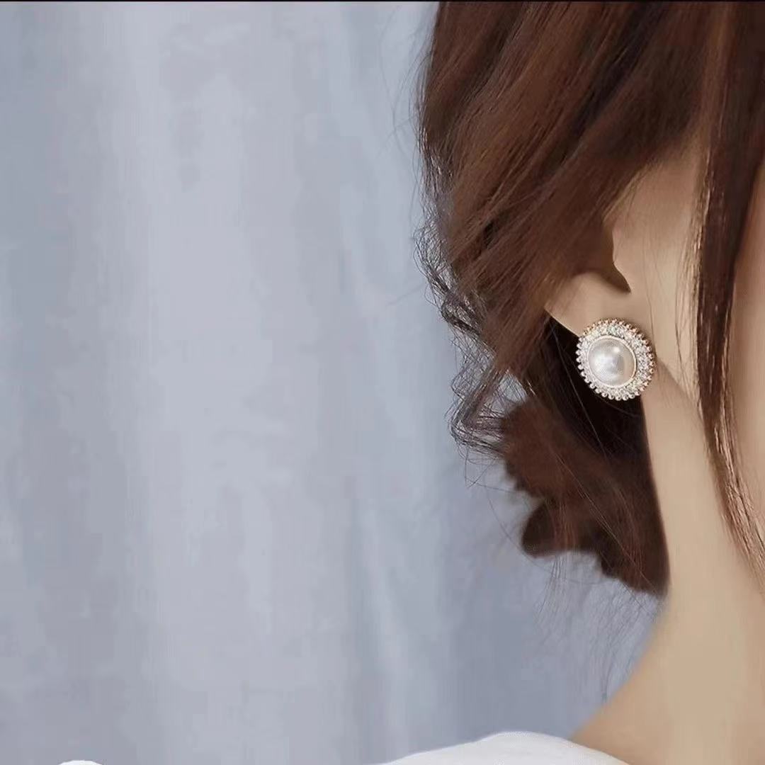 铜合金耳饰 【浮生若茶】小香风气质轻奢时尚百搭复古-648