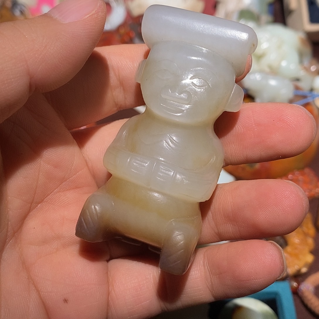 社***哥和田玉未镶嵌颈饰