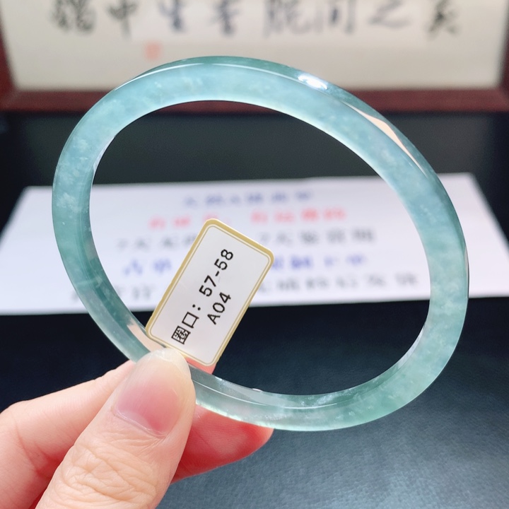 翡翠未镶嵌手镯翡翠手镯55