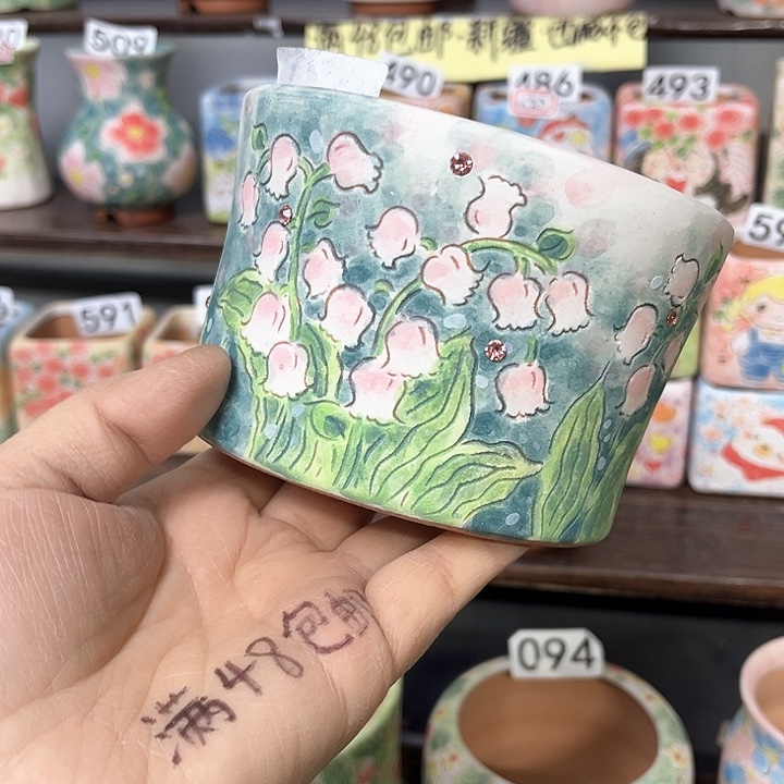 微瑕手工制作多肉花盆