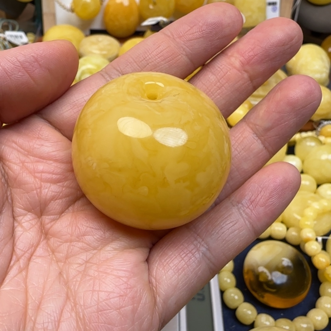 好***芙蜜蜡未镶嵌颈饰天然蜜蜡