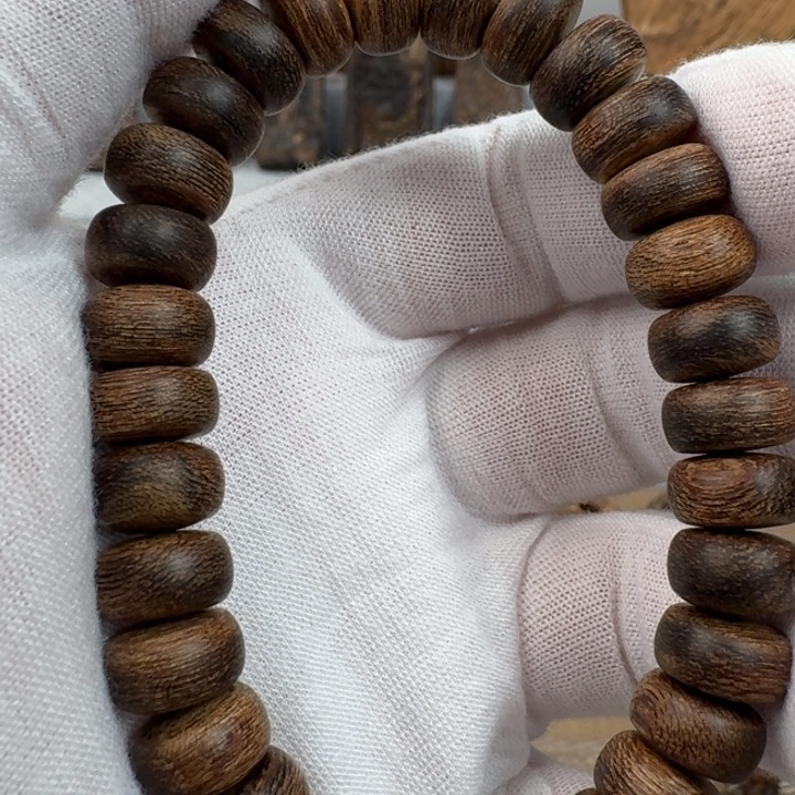 沉香手串莱特岛99沉算盘珠单圈沉香手串1.1规格14.1克