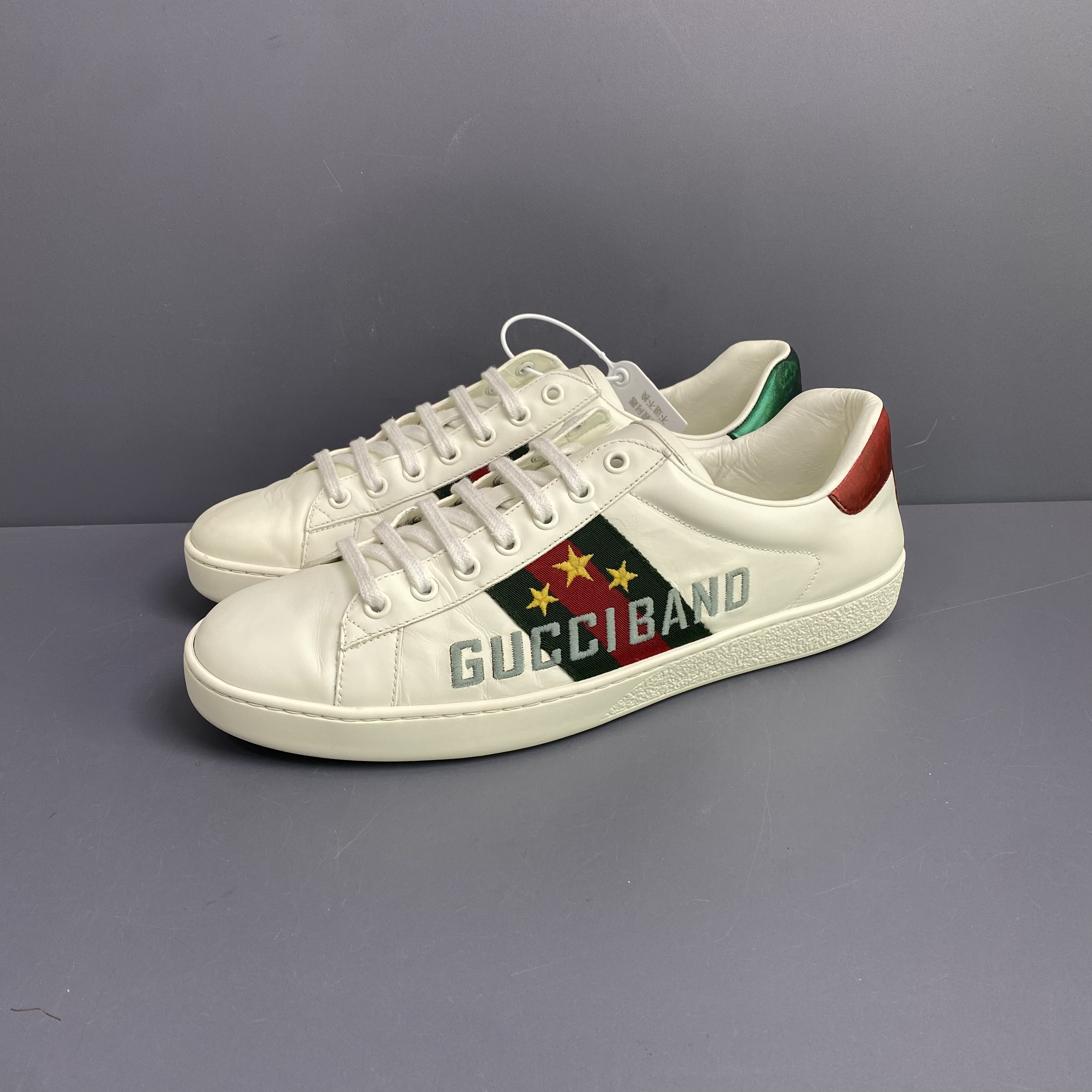 95新 GUCCI/古驰 42.5码 星星板鞋 休闲鞋 后跟通病 总体不错280
