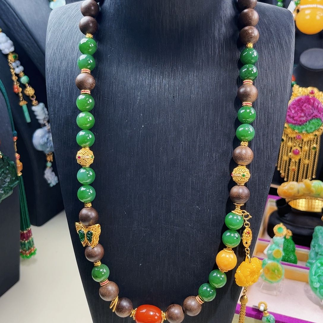 【闪购商品】和田玉（碧玉）项链未镶嵌碧玉