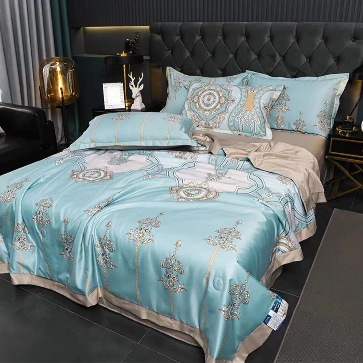 海公子补贴 轻奢 冰感 机洗夏凉被颜色尺寸随机，不接受差评：