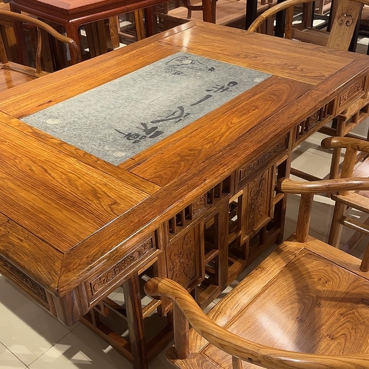 木刺猬紫檀全料146×87.5×76高茶台1个包邮