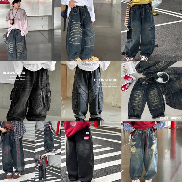 【WEIWEI+】2025秋季潮酷男女童牛仔裤集合链接