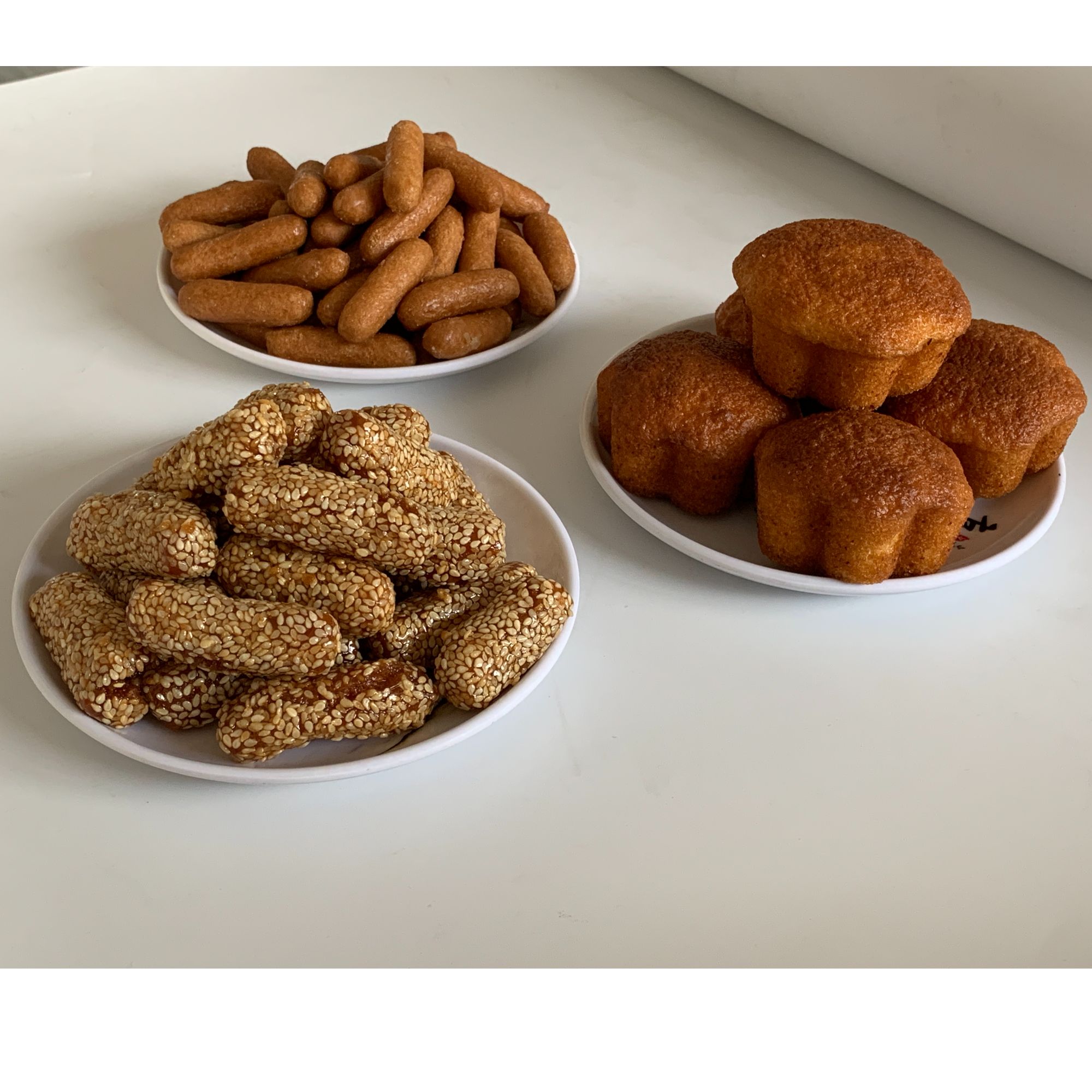 清真糕点怀旧零食老三样蜂蜜蛋糕槽子糕，蜜麻果，江米条约500g三盒