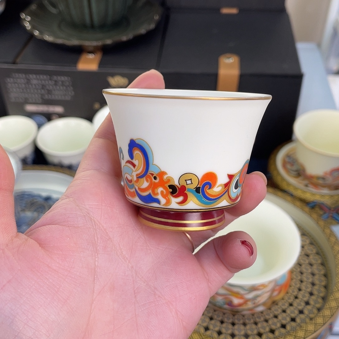 陶景德陶瓷盖碗茶具