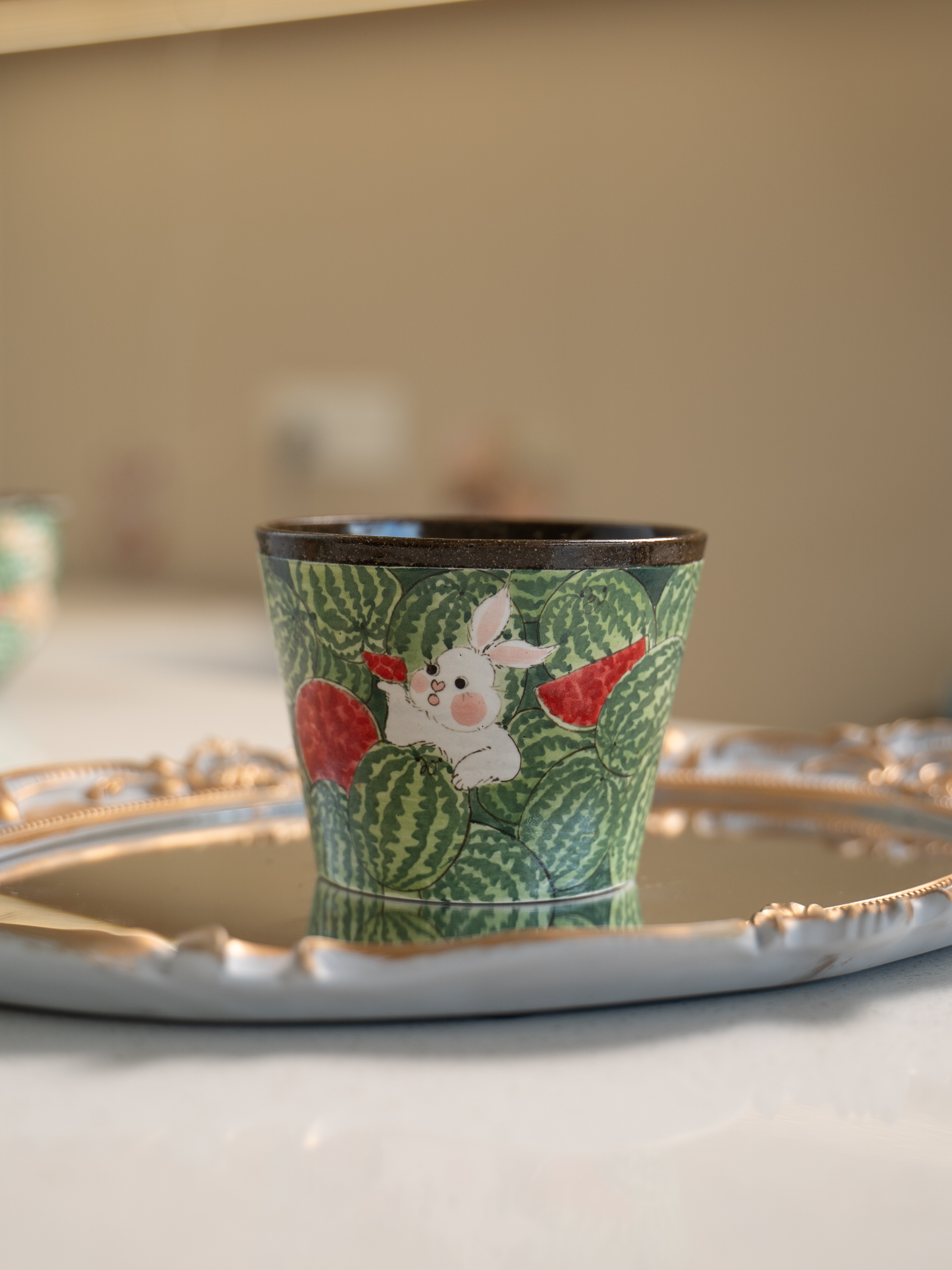 紫霞 | 小白兔吃西瓜猪口杯