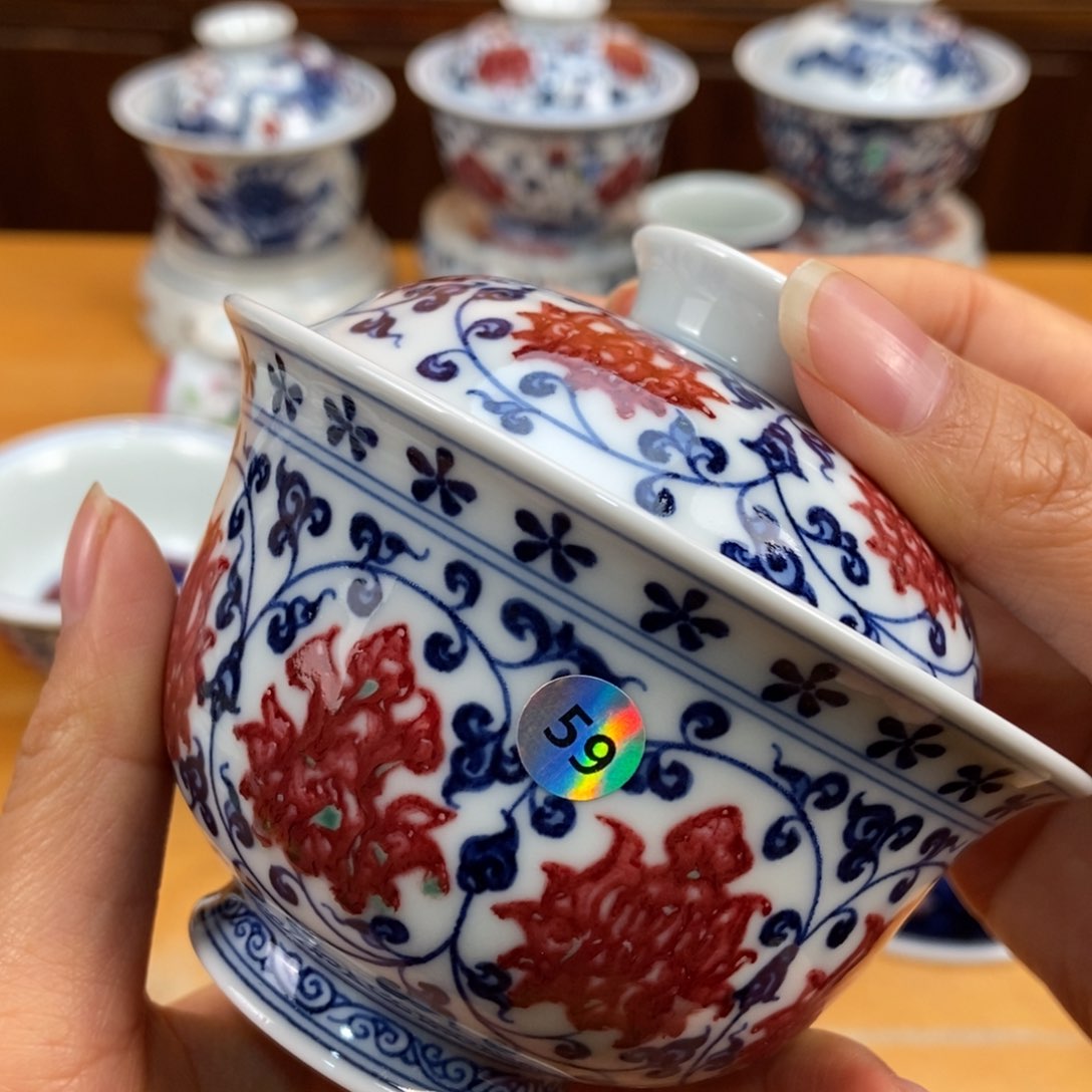 手绘现代茶具非古董