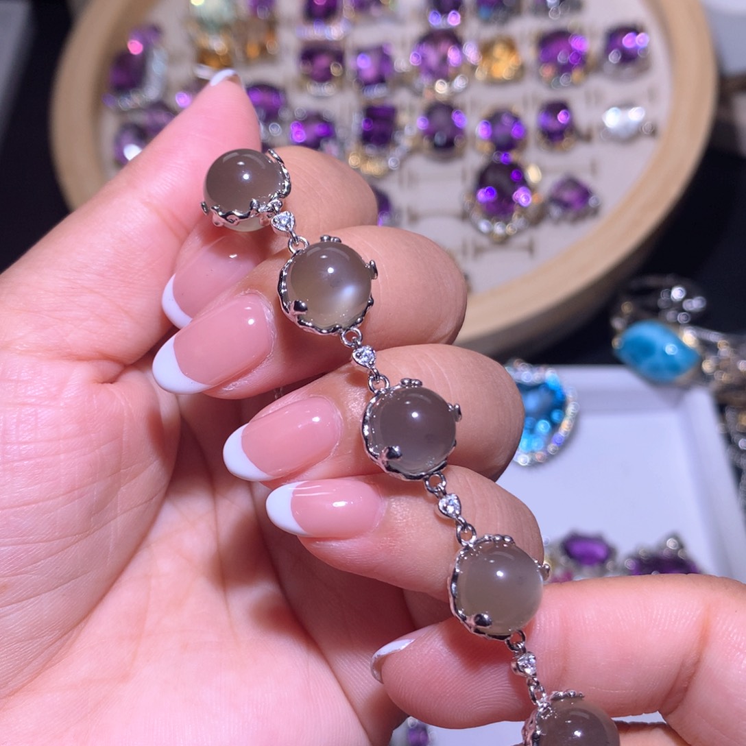 【闪购商品】银S925镶嵌戒指水晶小*婼戒指