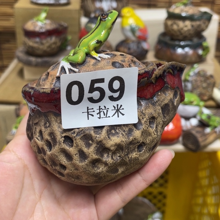 ****心柴烧手工螃蟹制品059