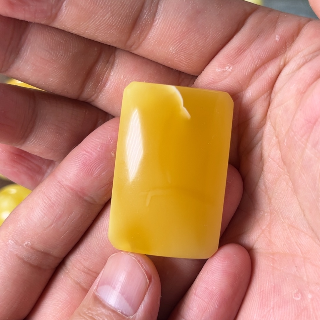 琥珀裸石未镶嵌蜜蜡平安无事牌