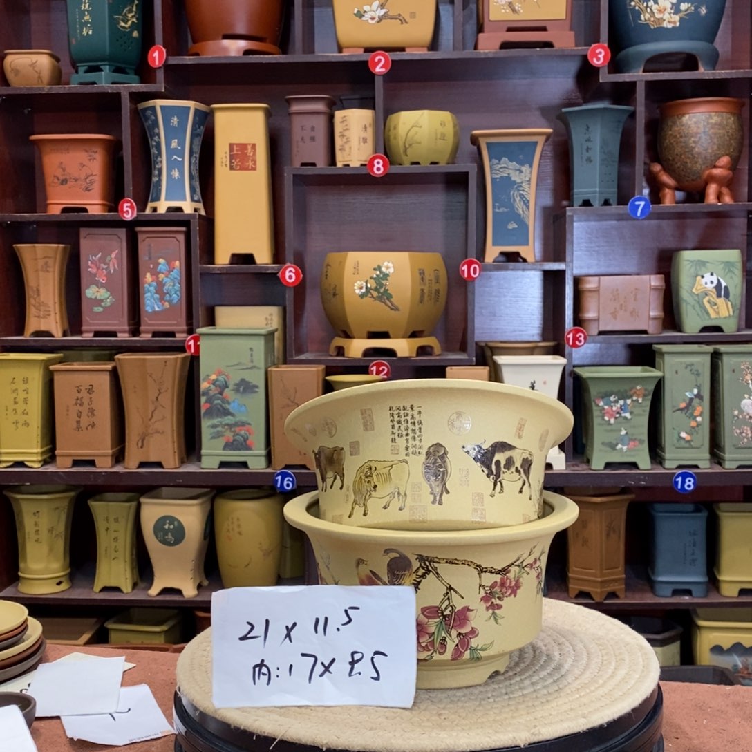 紫砂花盆紫砂作品