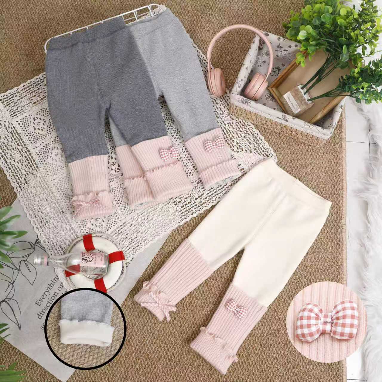 500g和800g的无骨无缝百搭保暖洋气女童打底裤