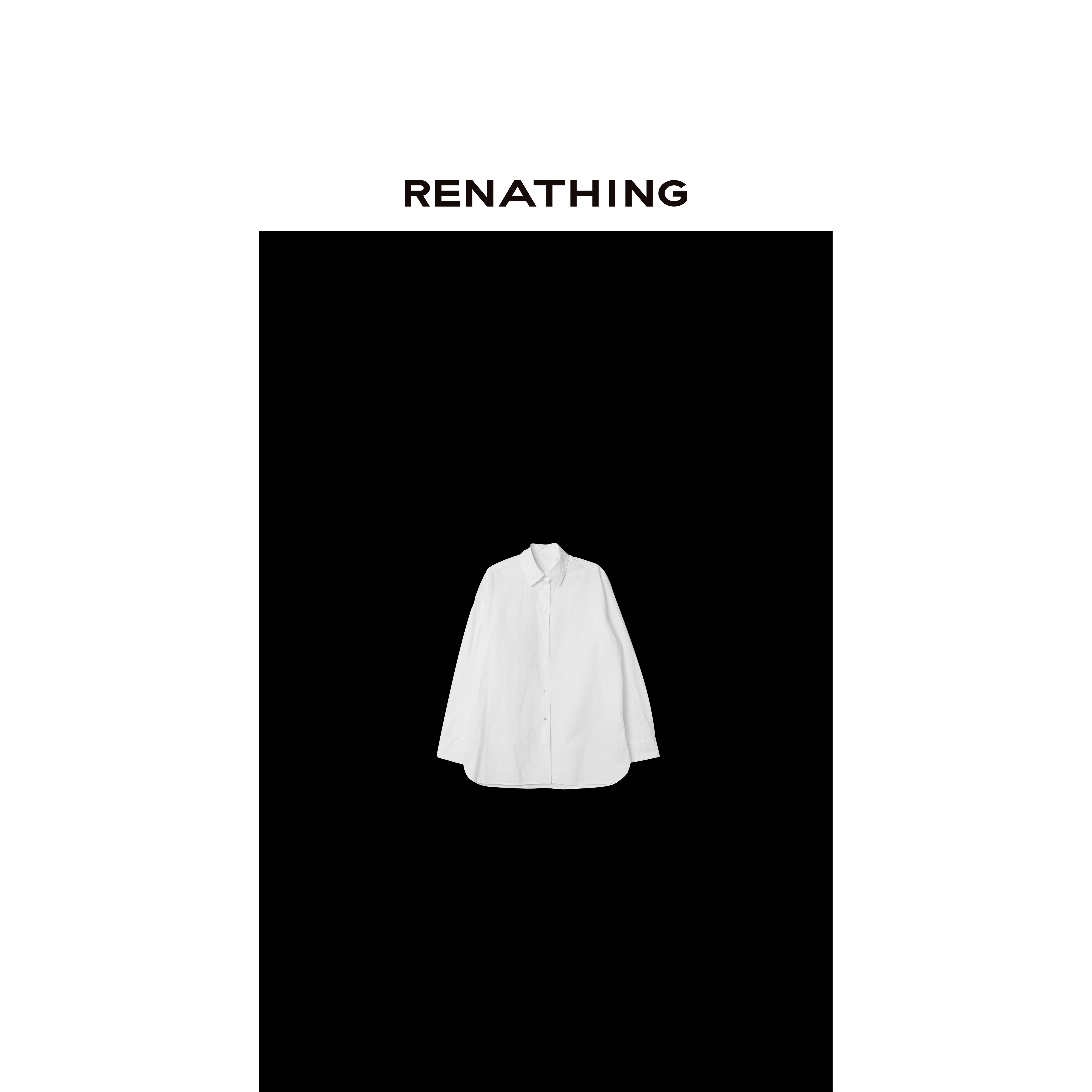 【RENATHING】简约宽松显瘦舒适衬衫