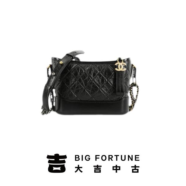 大吉中古/Chanel香奈儿流浪黑金小号斜挎包