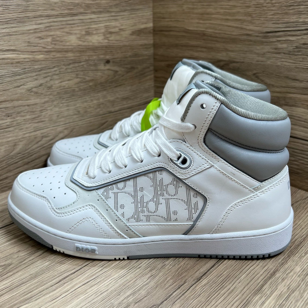 未使用 DIOR/迪奥 楠 B27 白色中帮板鞋 607877