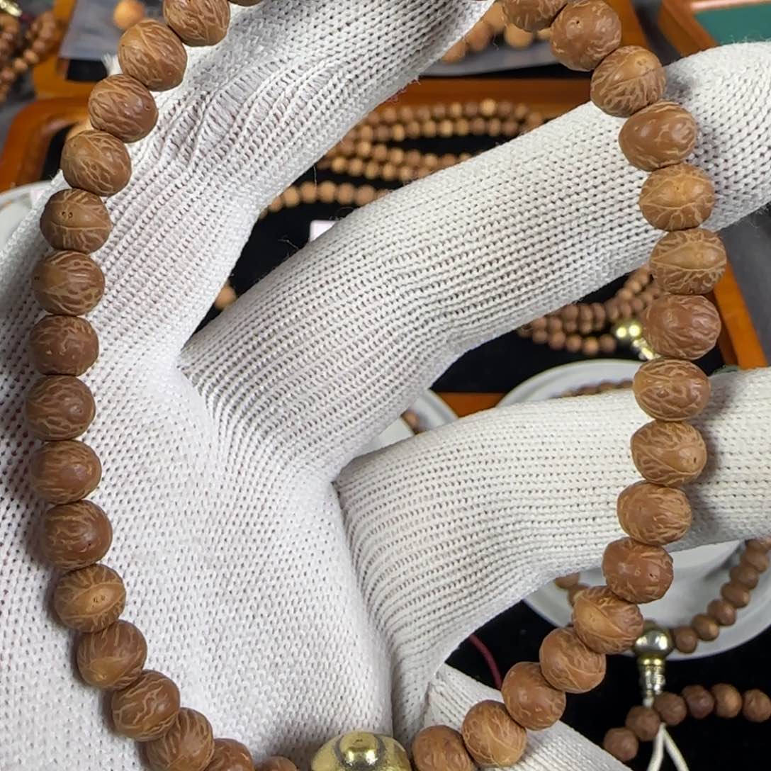 莲花菩提吊坠莲师酸枣核福利手串