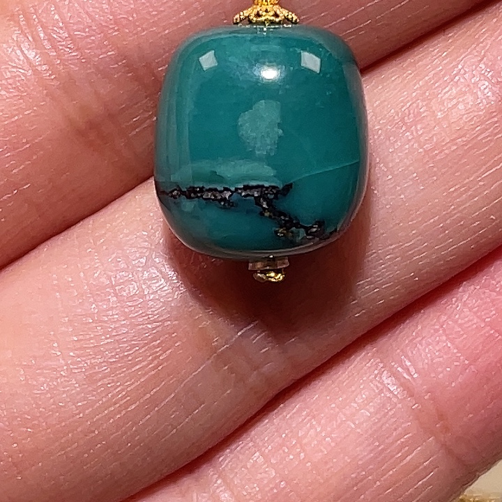 绿松石未镶嵌吊坠