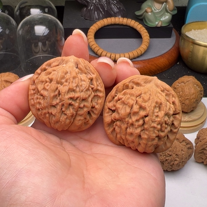 文玩核桃把件静38莲花全品