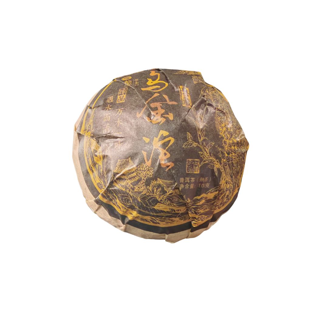 【鸣龙】乌金沱 普洱茶 熟茶 100克 限购福利价