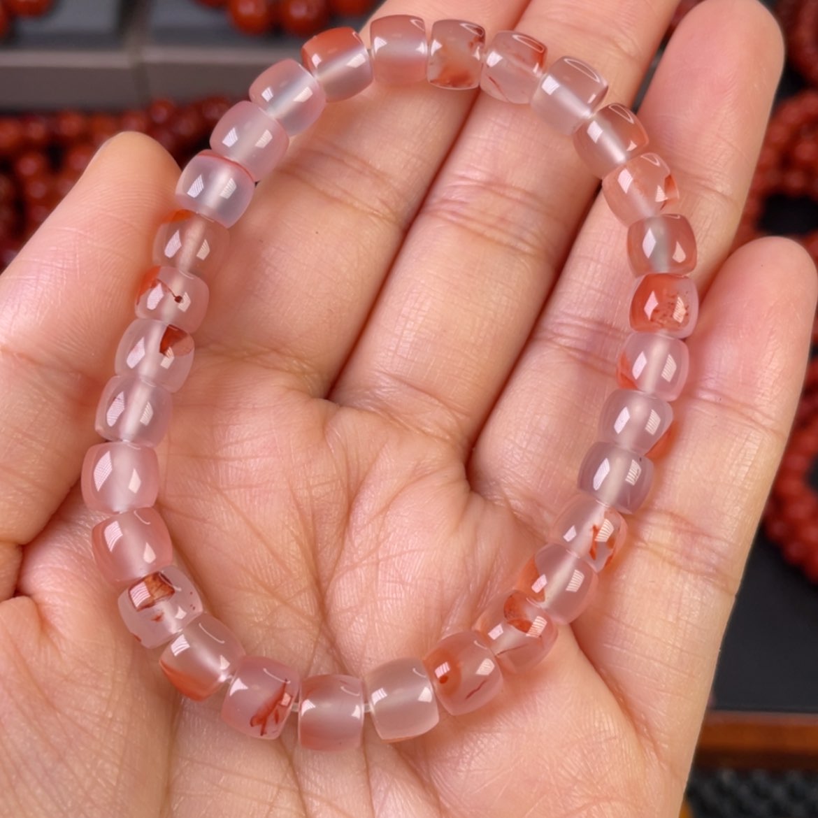 【闪购商品】南红玛瑙手链未镶嵌花