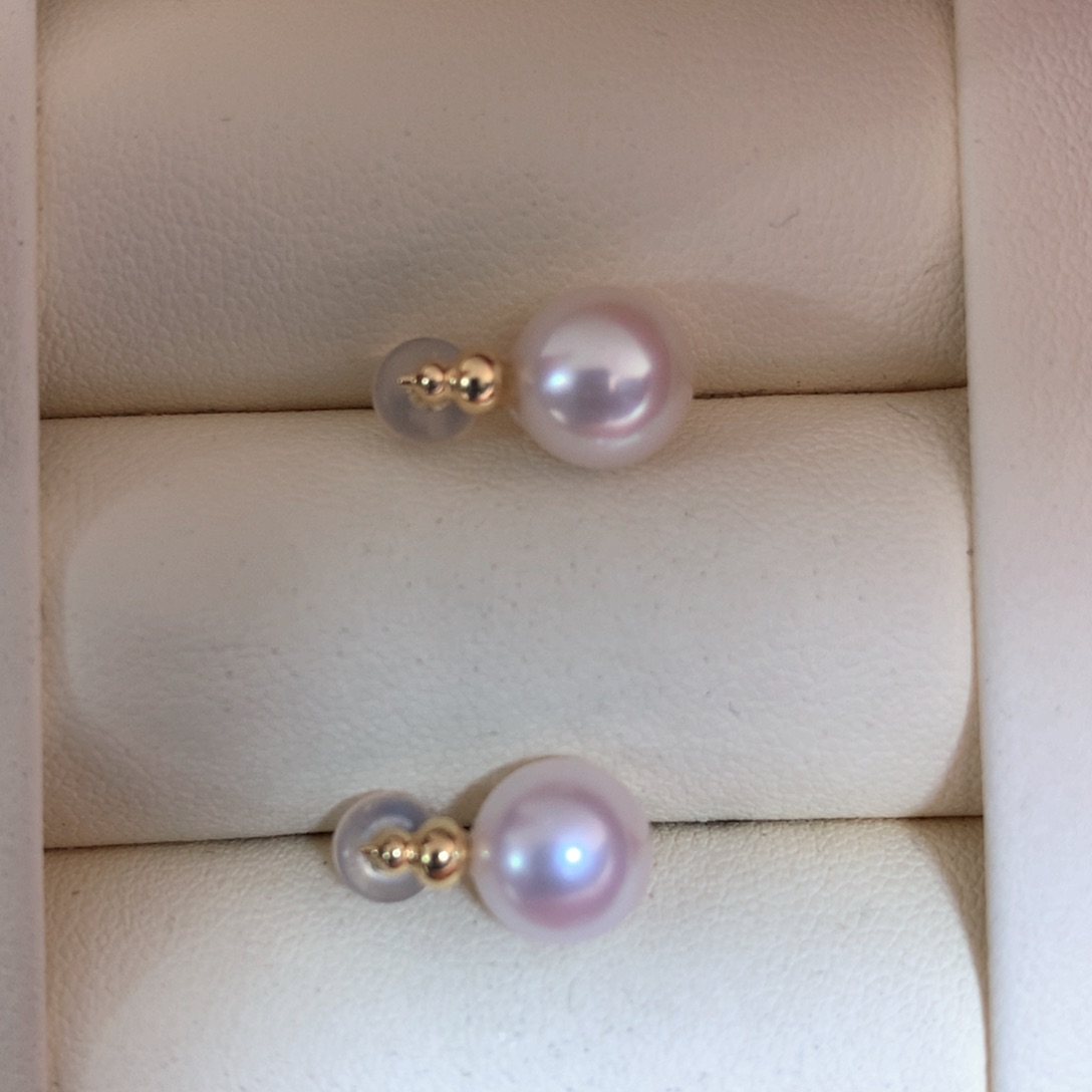 海水珍珠耳饰18K金镶嵌