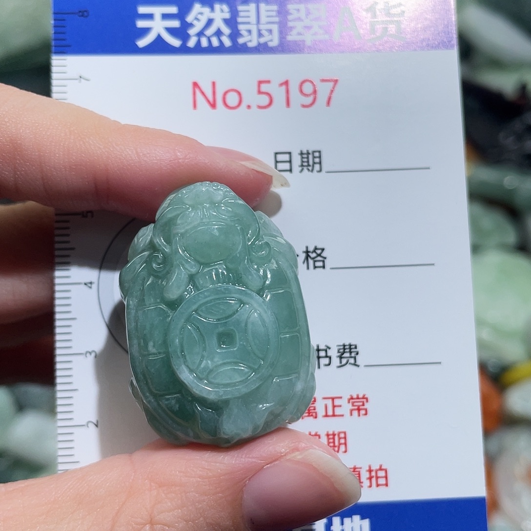 翡翠未镶嵌挂件5197