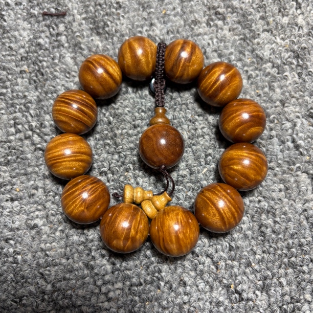 （28）金丝楠木枯木老料凤尾纹2.0满花