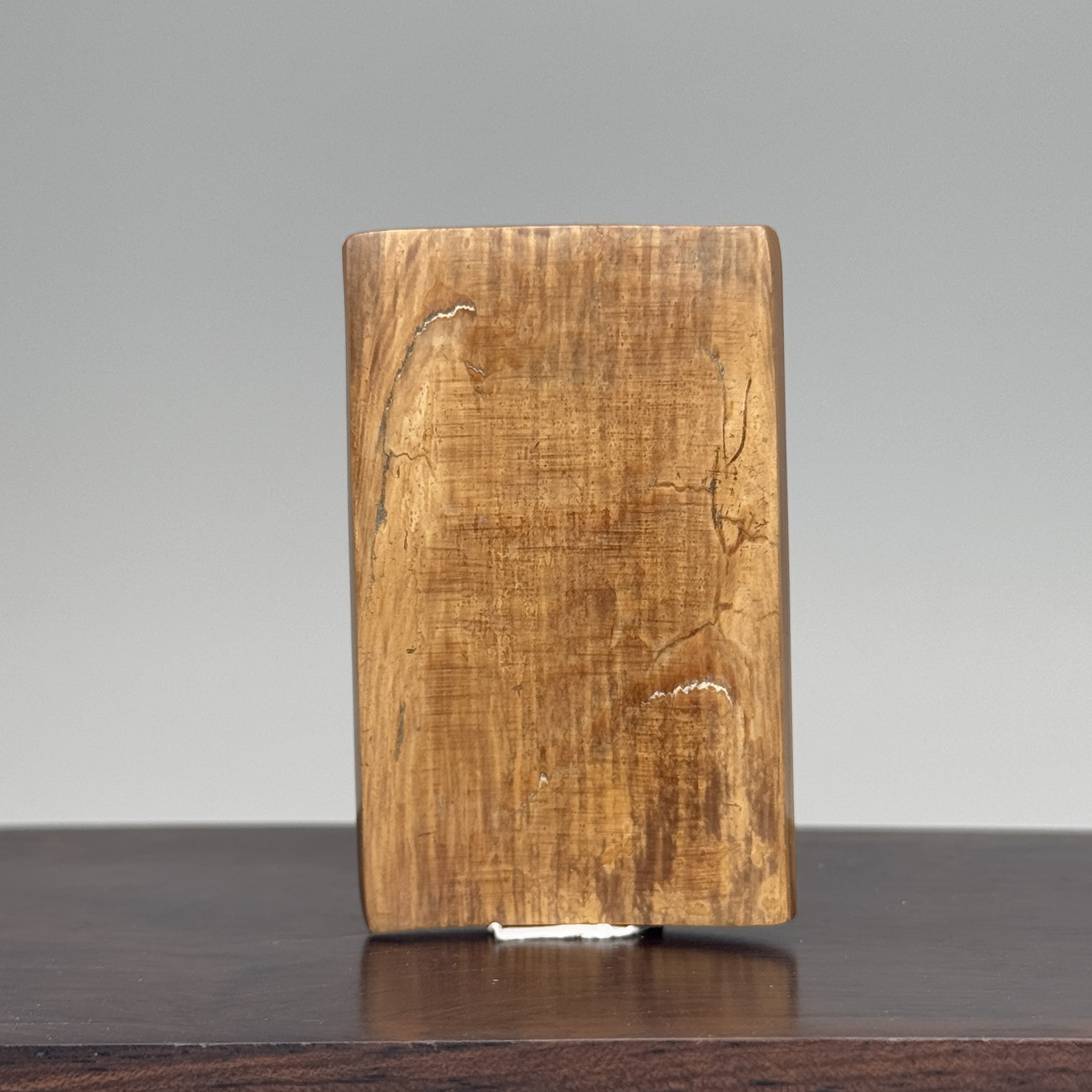 DEZHI/德志【年末特惠】坑裂56*35*5mm17.3g保真猛犸牙深咖吊坠K207