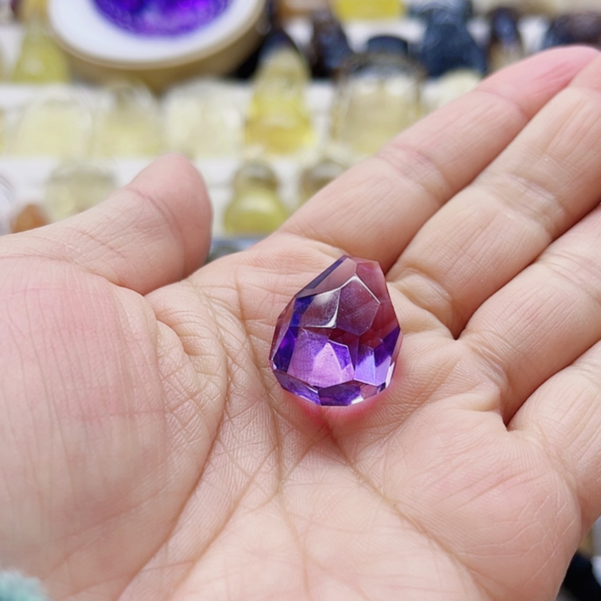 【闪购商品】水晶紫水晶吊坠未镶嵌