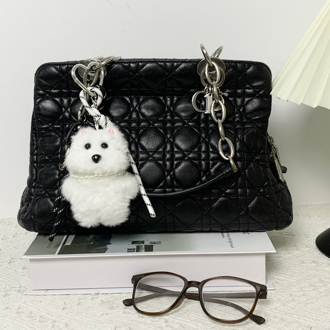 95新 DIOR/迪奥 黑色横版手提包Ss
