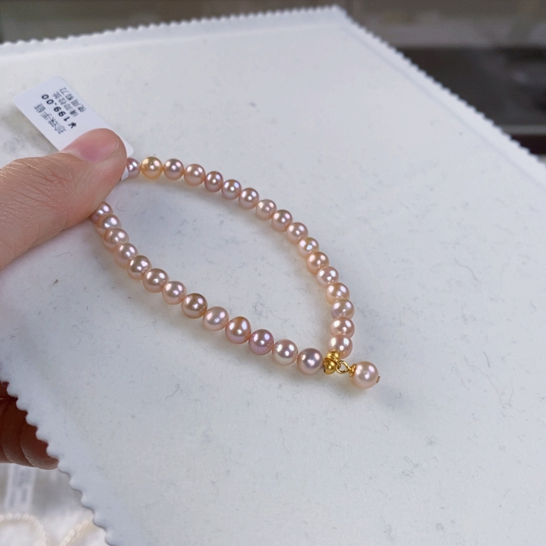 淡水珍珠手绳银S925镶嵌