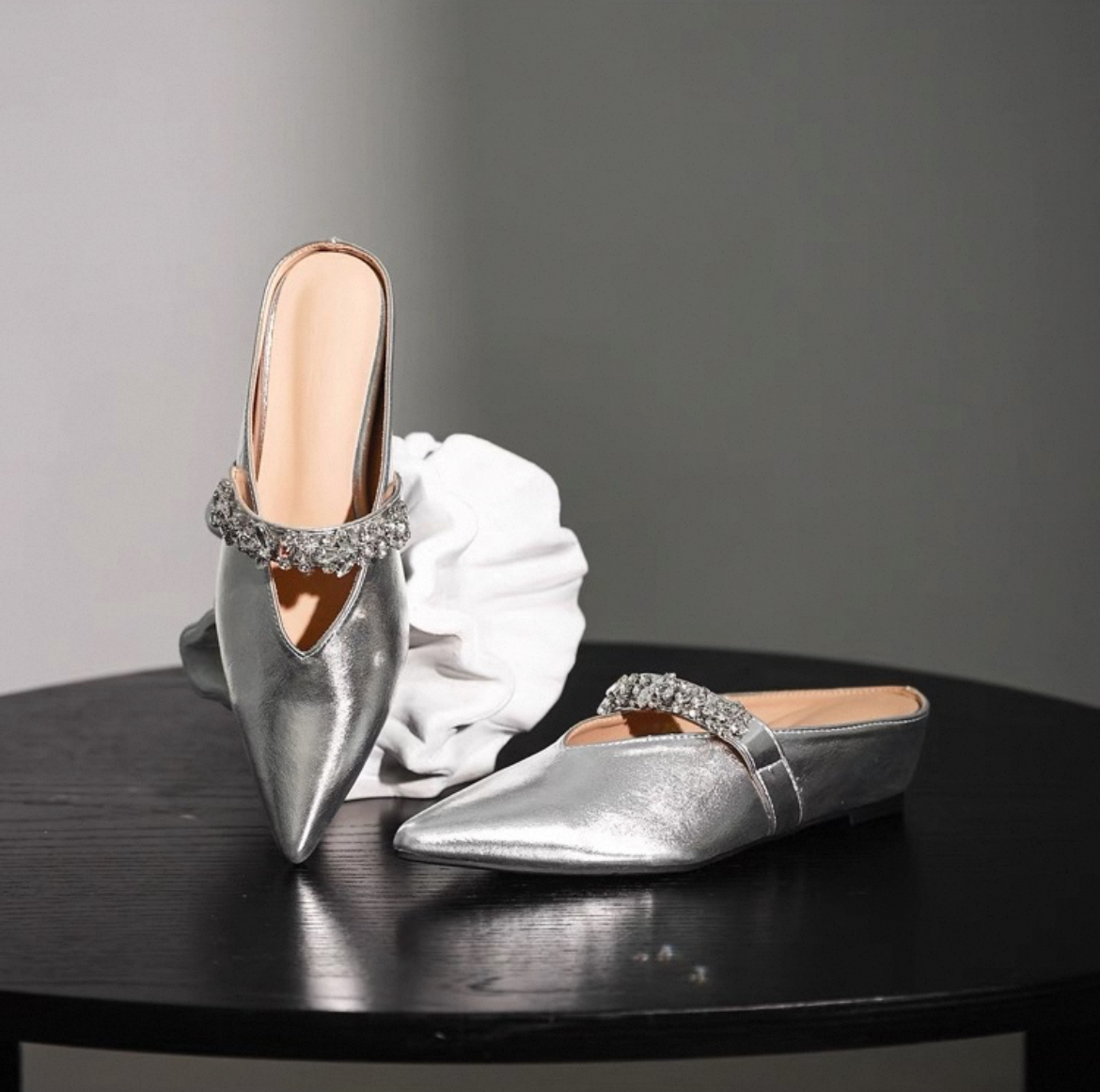 【福利清清清】尖头穆勒鞋女2025秋季内增高拖鞋女外穿