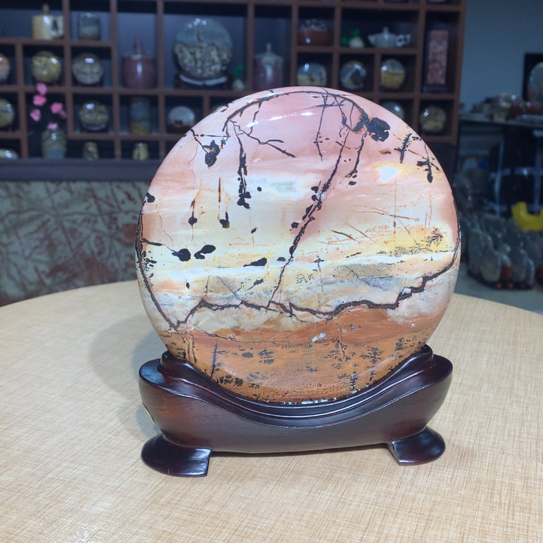 紫砂，广西国画石摆件，收藏观赏