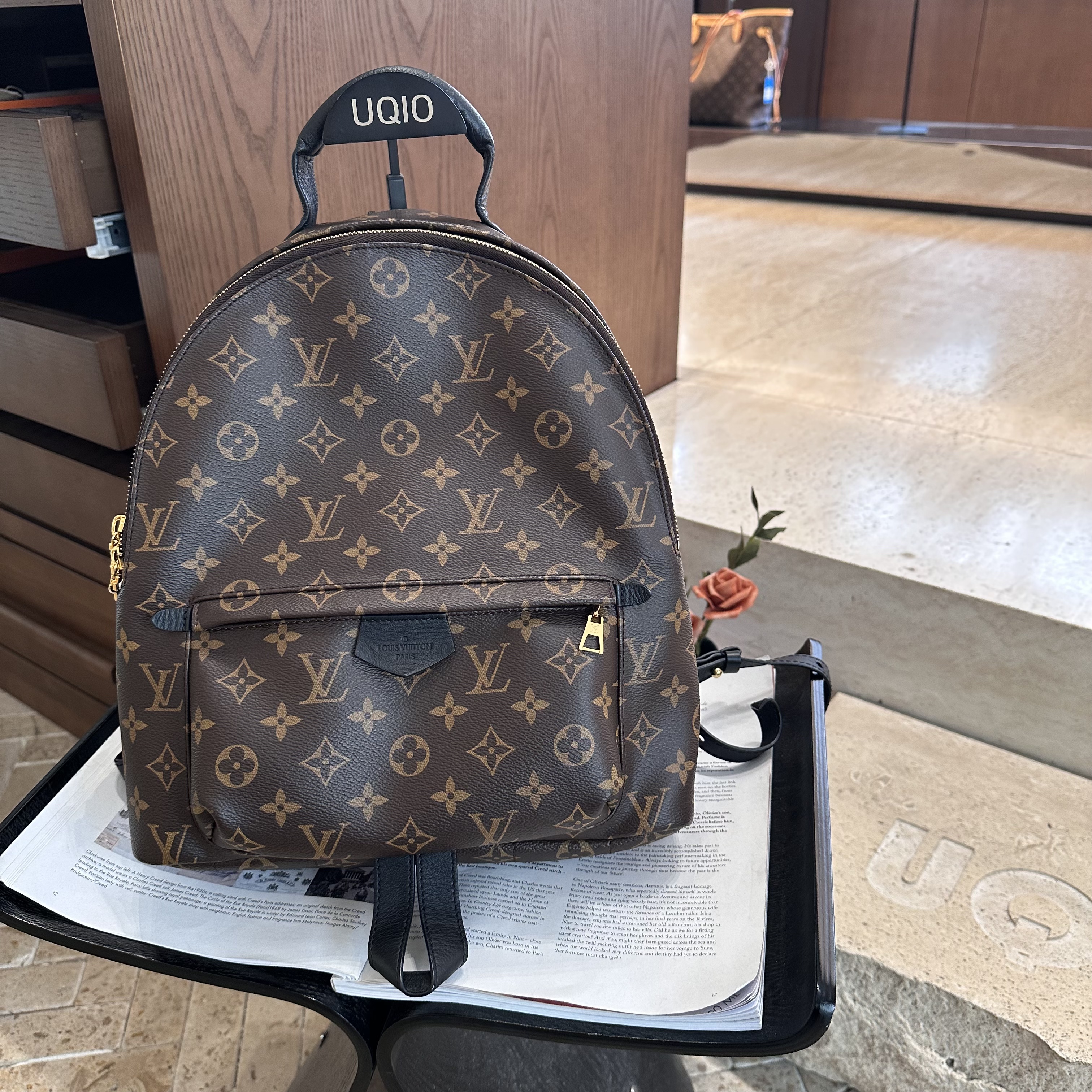 95新 LouisVuitton/路易威登 老花双肩包芯片款 98新 56222963