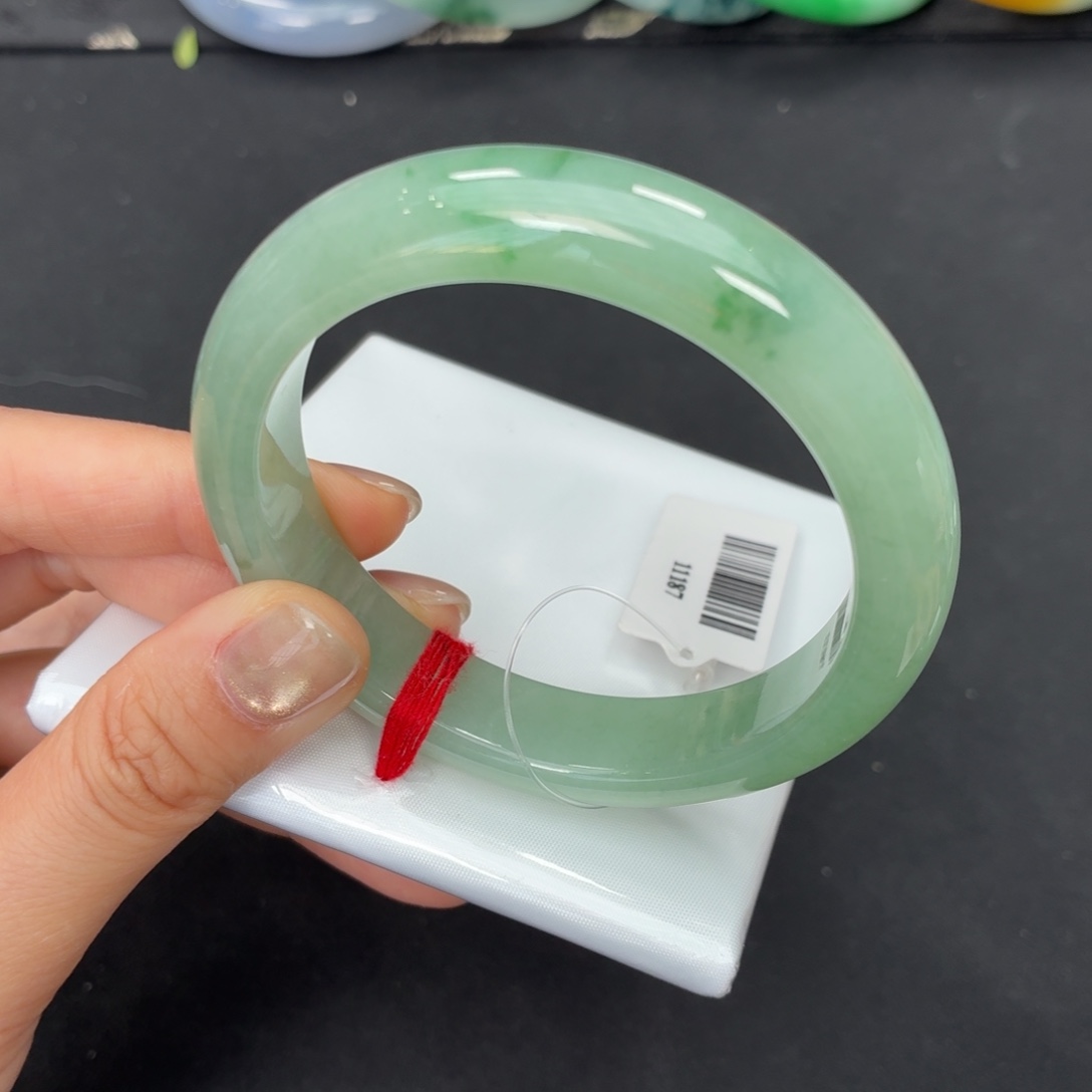 翡翠未镶嵌手镯5455