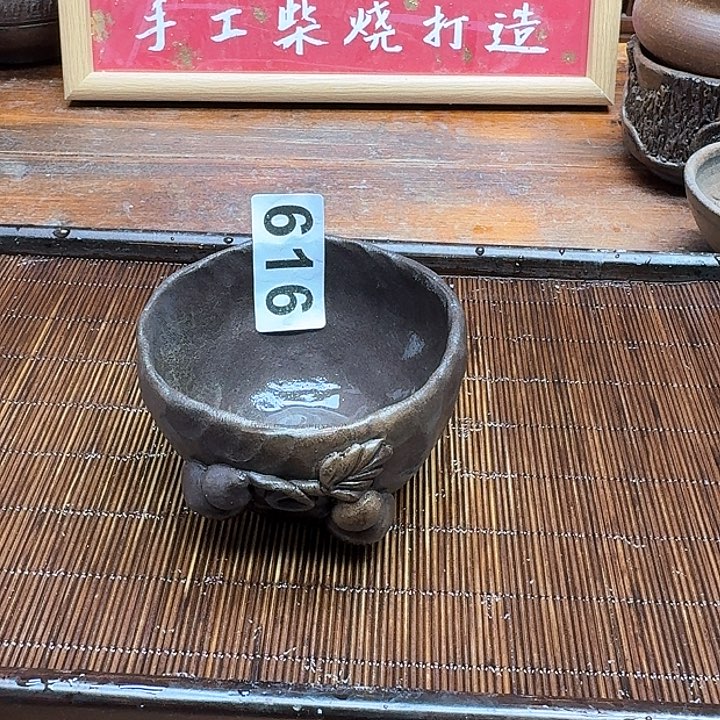 纯手工制作粗陶茶具