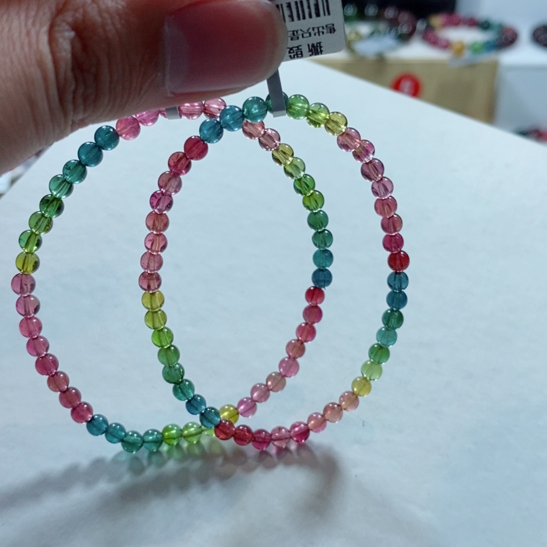 碧玺手链未镶嵌多样性发一条