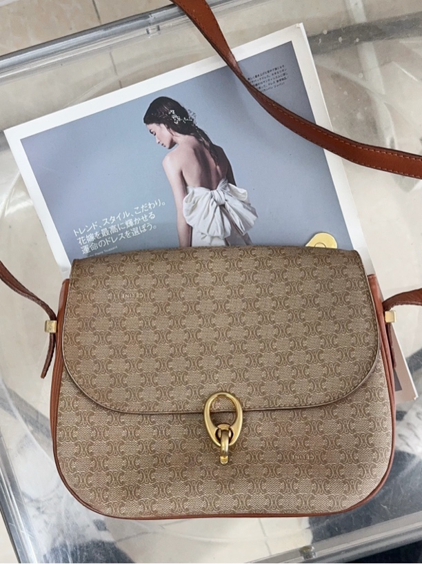 95新 Celine/思琳 Celine老花斜挎包