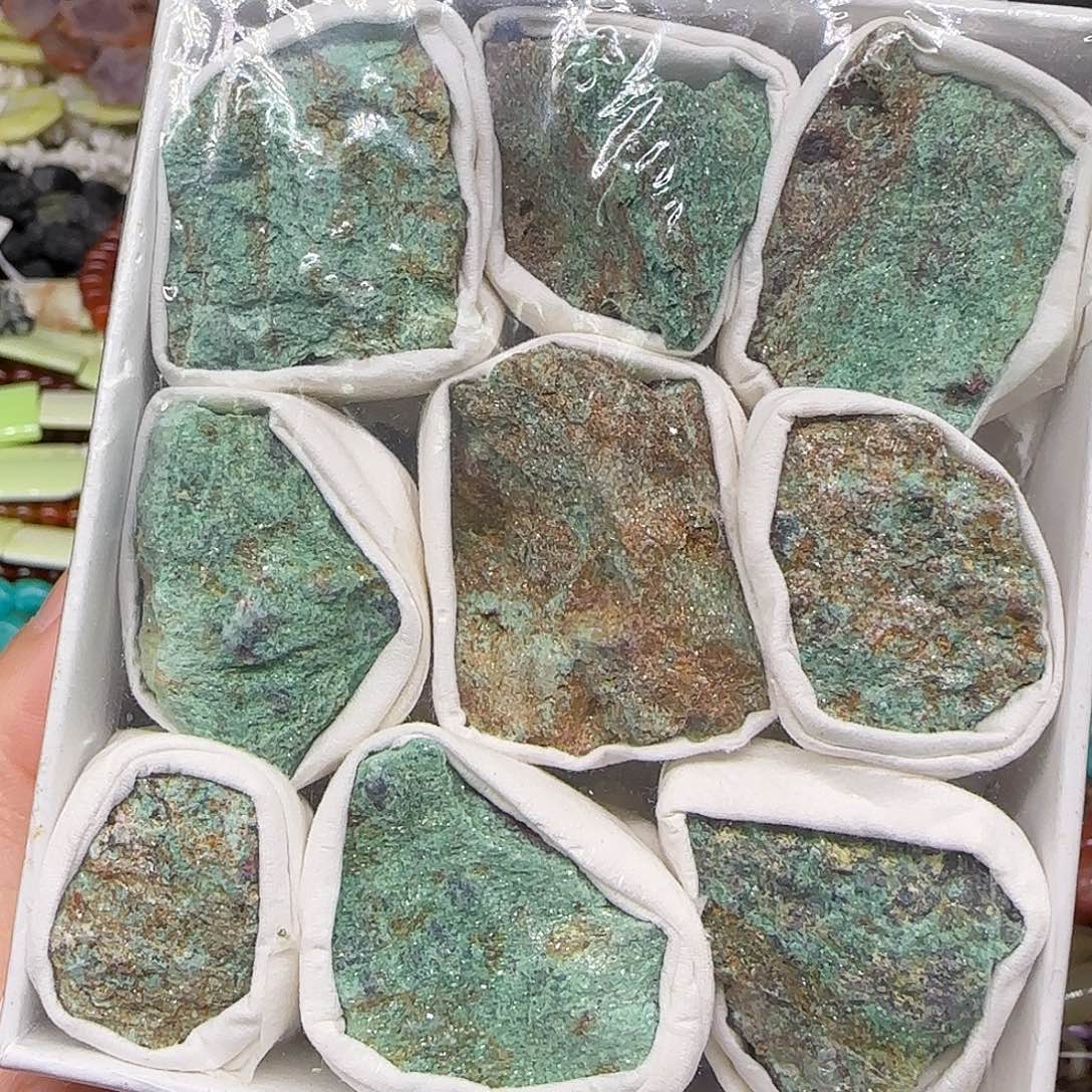 玛瑙/玉髓合金珠宝半成品绿云母一份