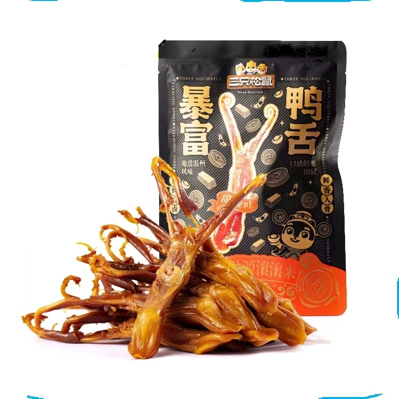 临期三只松鼠 暴富鸭舌（香辣味）36g*3袋