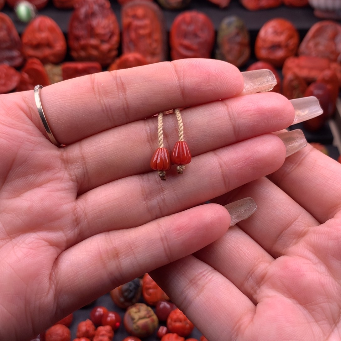 南红玛瑙南红川料弟子珠6mm➕未镶嵌