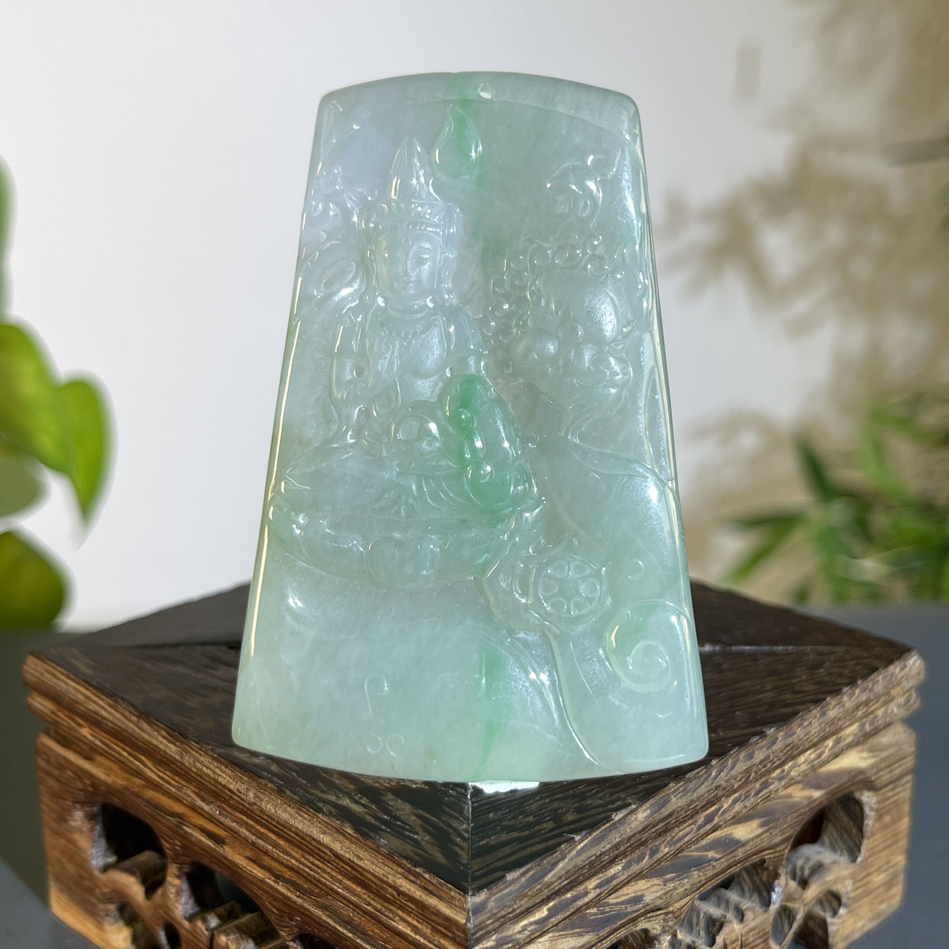 JTW26-139  天然缅甸翡翠A货 文殊