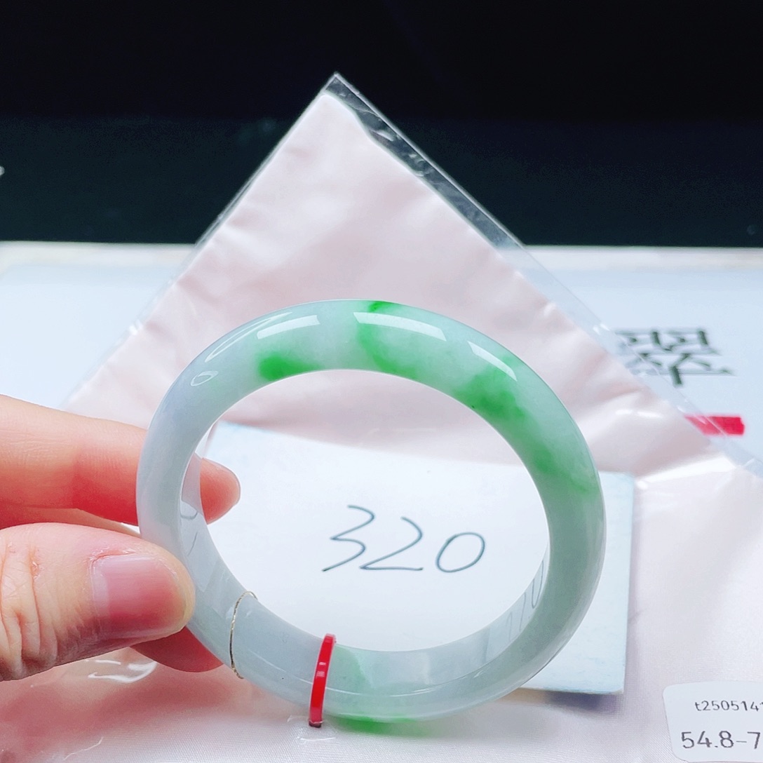 翡翠未镶嵌手镯54➕圈口