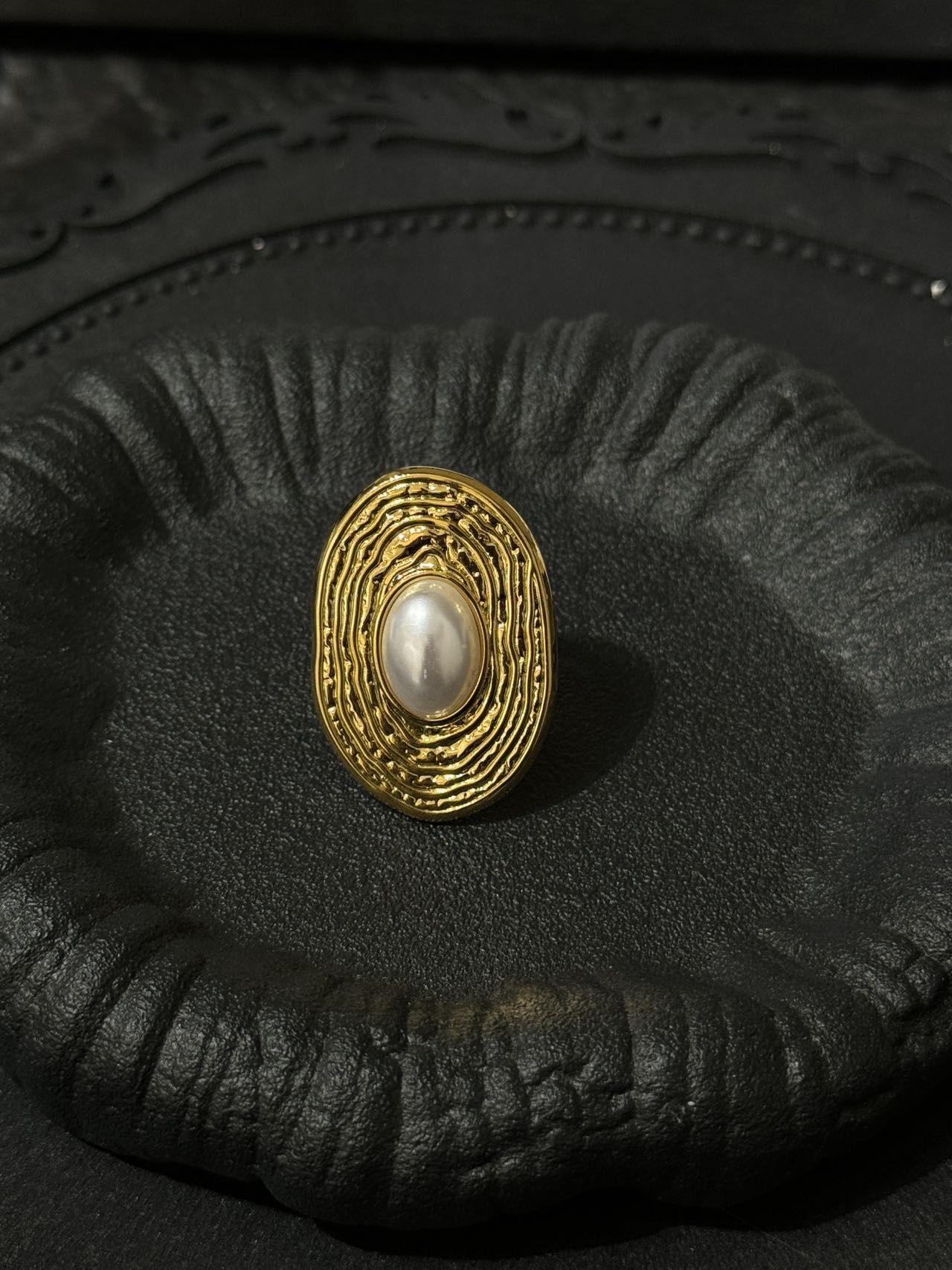 钛钢戒指 钛钢戒指 LARVINA法式夸张戒指