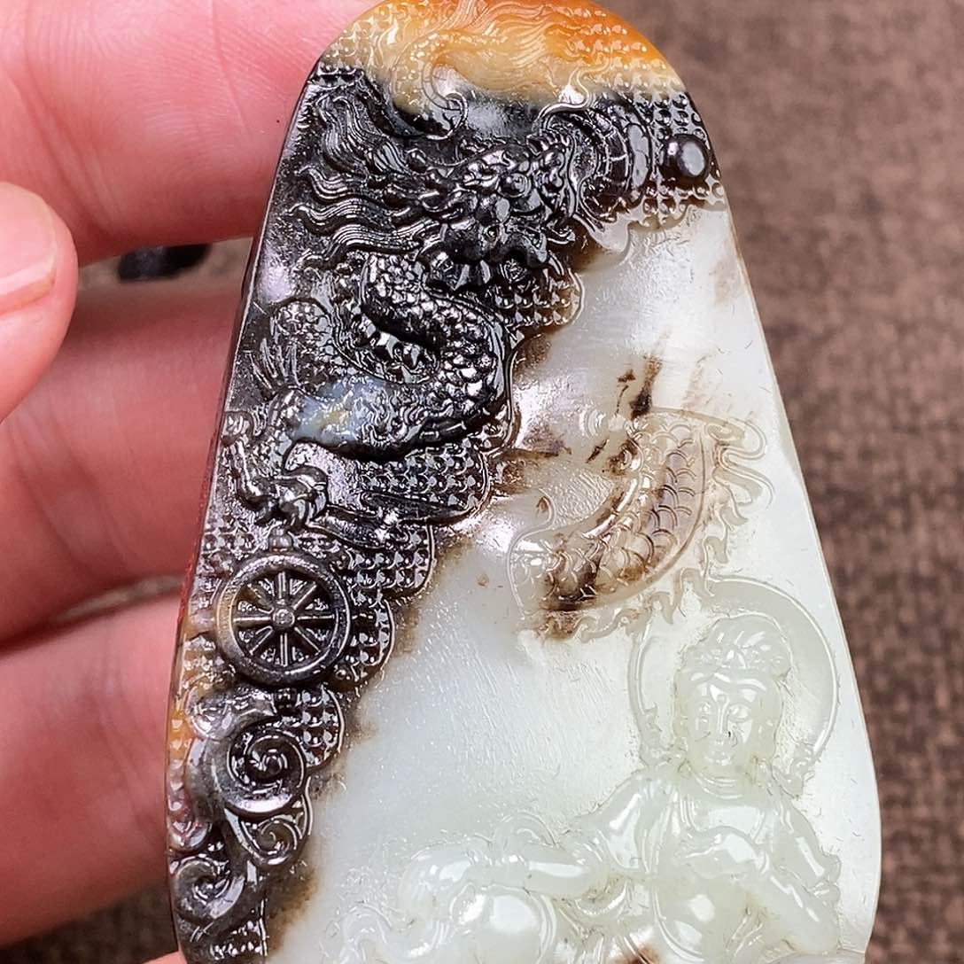 和田玉挂件未镶嵌